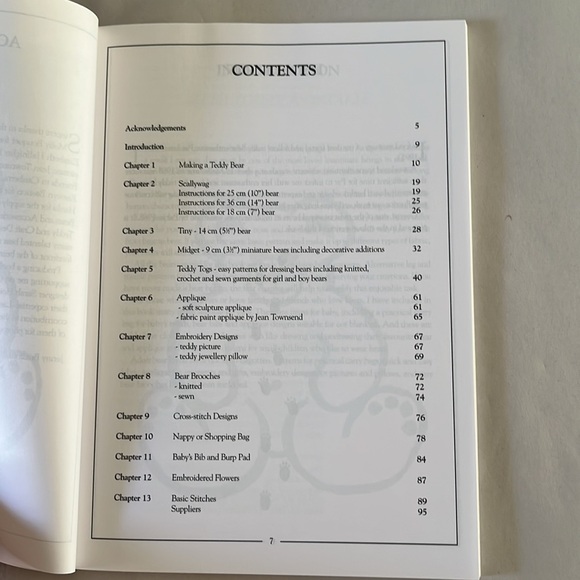 NWT Jenny Bradford’s Designs for Teddy Bears 1996 BOOK Patterns Make Yourself 🧸 - Picture 6 of 17